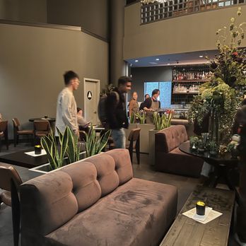 Fermentation Lab - several people in a lobby - Cocktail Bars Near Me - San Francisco, California