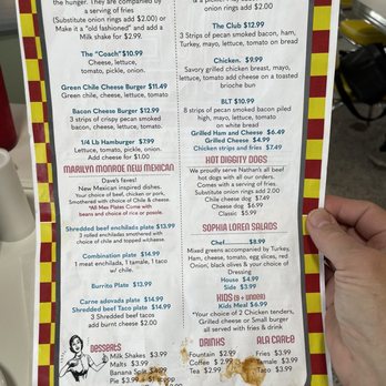 Daves Diner - Dinner menu... - Diners Near Me - Las Vegas, New Mexico Daves Diner - Dinner menu... - Diners Near Me - Las Vegas, New Mexico