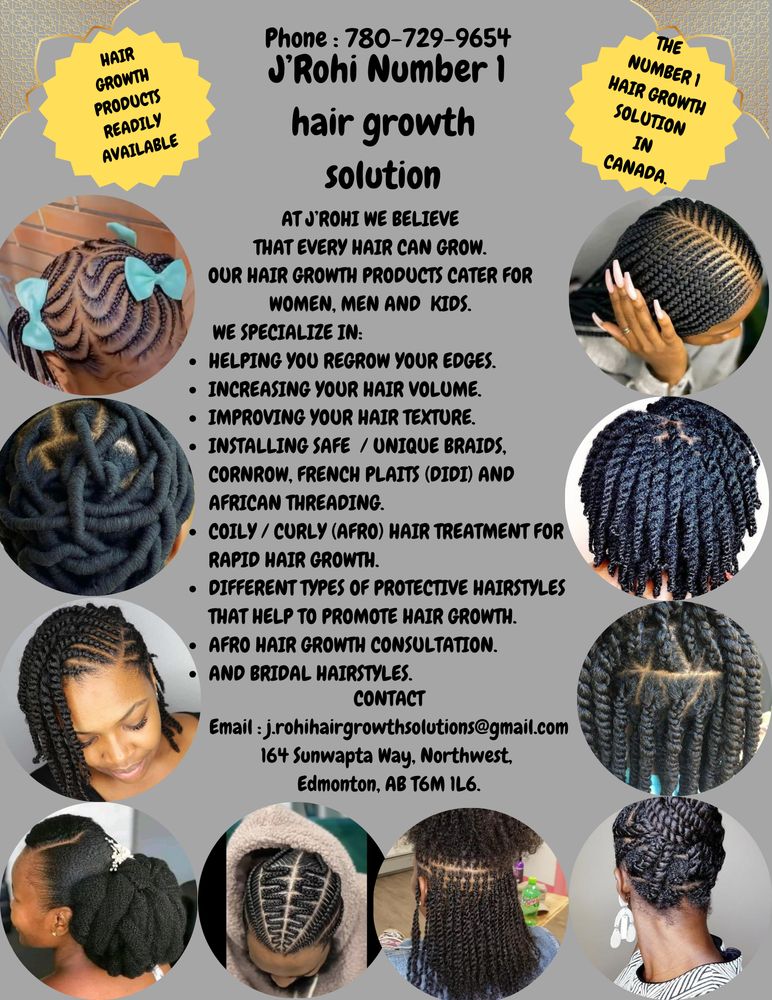 J'Rohi Hair Growth Products & Services. Logo