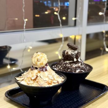 Dessert Cafe Concord - 01/17/2025: Injeolmi Bingsu/Cookies N Cream Bingsu - Desserts Near Me - Concord, California