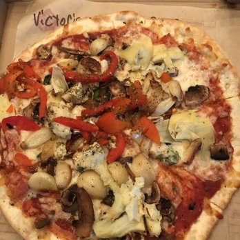 MOD Pizza - Cheese, marinated bell peppers, artichoke hearts, roasted and chopped garlic, mushrooms, basil, oregano pizza - Fast Food Near Me - Cave Creek, Arizona