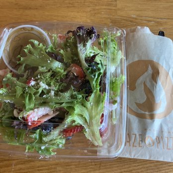 Blaze Pizza - Entr-e Salad with lots of blueberries and strawberries - Pizza Near Me - Carlsbad, California