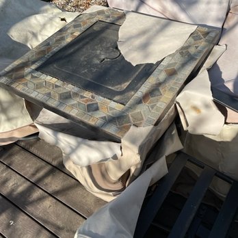 Classic Accessories - fire pit - tear started at corner then went wild - Outdoor Gear Near Me - Kent, Washington Classic Accessories - fire pit - tear started at corner then went wild - Outdoor Gear Near Me - Kent, Washington