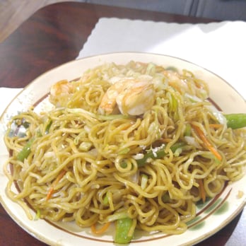 Mirin Cafe - Shrimp yakisoba. Smells great amd taste great. - Japanese Near Me - Escondido, California