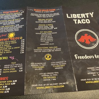 Liberty Taco - Menu 2 - Tacos Near Me - Houston, Texas Liberty Taco - Menu 2 - Tacos Near Me - Houston, Texas