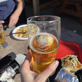 Banh Mi Saigon - Enjoying our wrap and rice dishes while also drinking Brothers Cascadia beers - Vietnamese Near Me - Vancouver, Washington