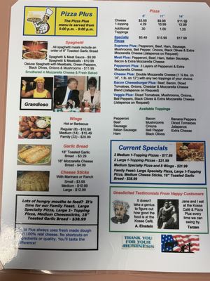 Menu photo 2 Kosse Cafe Kosse, TX
