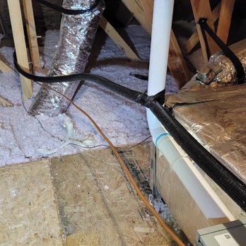 Dynamic Construction NW - poorly supported copper line. They strapped the coil on the furnace pipe... - Heating & Air Conditioning/HVAC Near Me
