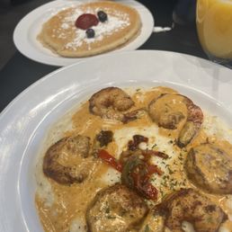 Shrimp and Grits Pancakes Shrimp and Grits Pancakes
