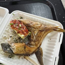 Hamachi Kama + spicy poke Hamachi Kama + spicy poke