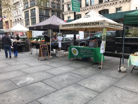 City Hall Park Greenmarket by null
