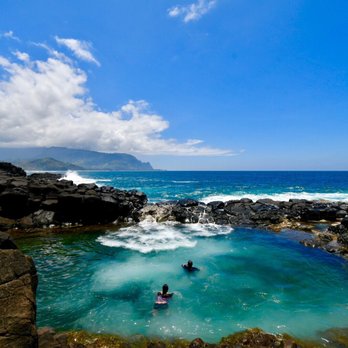 Queen's Bath - Beautiful Day at Queen's Bath. - Landmarks & Historical Buildings Near Me - Princeville, Hawaii