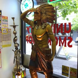 University Smoke Shop - The Indian. Land mark.