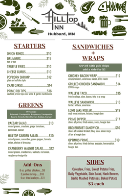 Menu photo 2 Hilltop Inn Park Rapids, MN Menu photo 2 Hilltop Inn Park Rapids, MN