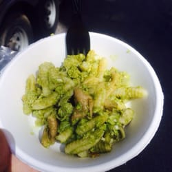 Hand Rolled Cavatelli w/ Ramp pesto, Oyster mushrooms and homemade ricotta