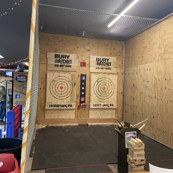 Bury the Hatchet - Horsham - Our axe throwing lane - Axe Throwing Near Me - Horsham, Pennsylvania