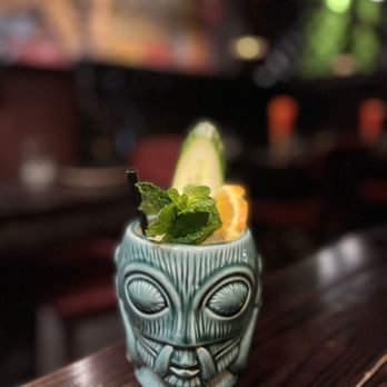 Cellar 335 - Smoldering Bastard Cocktail (~$17) - Cocktail Bars Near Me - Jersey City, New Jersey