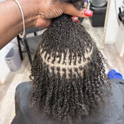 Loc’d and braided by Kee - Microloc's retie