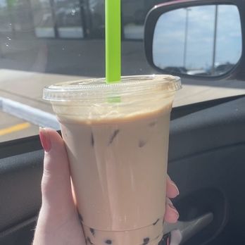 Mozart Bakery - Rose Milk Tea (supposedly) - Bakeries Near Me - Plano, Texas