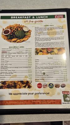 Menu photo 1 Eel River Cafe Garberville, CA