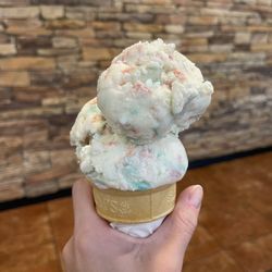 Breakfast. Double dip Ice Cream Cone