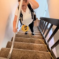 CA Cleaning Solutions - Stairway carpet deep cleaning - commercial & residential service throughout Denver metro area.