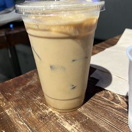 Iced lavender latte