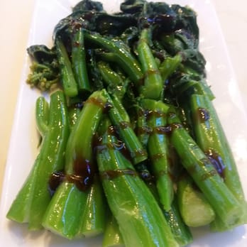 Lucky House - Chinese broccoli: Cooked this well! Not tough, tender--just right in my opinion. They will put sauce on the side if you'd like. - Dim Sum Near Me - Kent, Washington Lucky House - Chinese broccoli: Cooked this well! Not tough, tender--just right in my opinion. They will put sauce on the side if you'd like. - Dim Sum Near Me - Kent, Washington