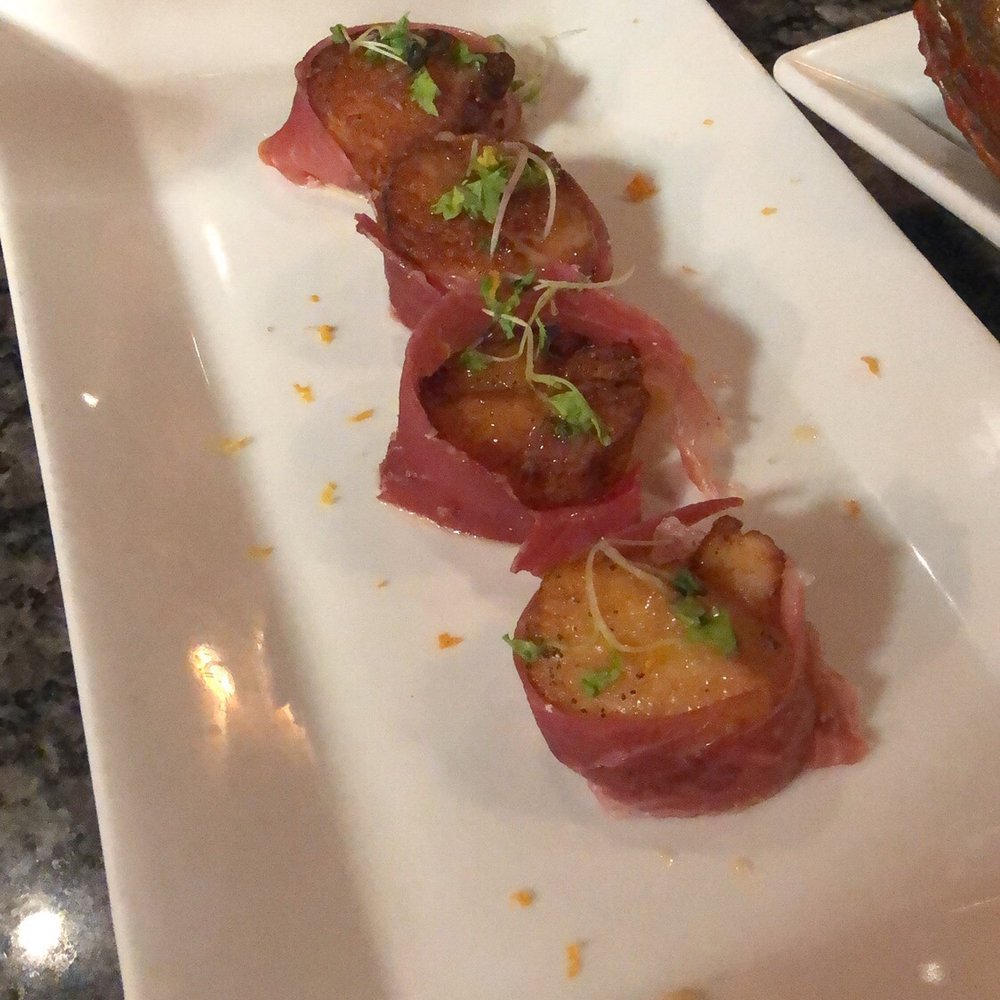 Bella Luce Restaurant and Bar - Scallops wrapped in prosciutto - Italian Near Me - Nutley, New Jersey Bella Luce Restaurant and Bar - Scallops wrapped in prosciutto - Italian Near Me - Nutley, New Jersey