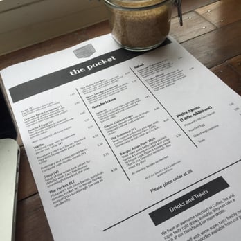 the pocket - Menu - Coffee & Tea Near Me - Belfast, BFS