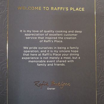 Raffi's Place - Story - Middle Eastern Near Me - Glendale, California