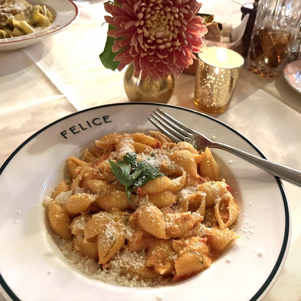 Felice 15 Gold - Pasta and Salmon - Wine Bars Near Me - New York, New York Felice 15 Gold - Pasta and Salmon - Wine Bars Near Me - New York, New York