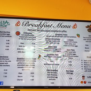 Salsa Verde Restaurant - Breakfast menu! Pancakes - 1000% delicious!!! - Mexican Near Me - Tucson, Arizona