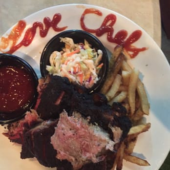 Brooklyn's Backyard - Delicious ribs served with their awesome mango slaw-with a little message from Chef. - New American Near Me - Ocala, Florida