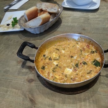 Z Cafe Bar Restaurant - Yum! (scrambled eggs, feta, sucuk/Turkish sausage with peppers and spinach with loads of Turkish bread) = £6 - Coffee & Tea Near Me - London, XGL Z Cafe Bar Restaurant - Yum! (scrambled eggs, feta, sucuk/Turkish sausage with peppers and spinach with loads of Turkish bread) = £6 - Coffee & Tea Near Me - London, XGL