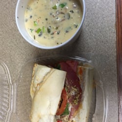 Newk's Eatery - Italian sandwich and Pepperjack Crawfish soup. Good combo!
