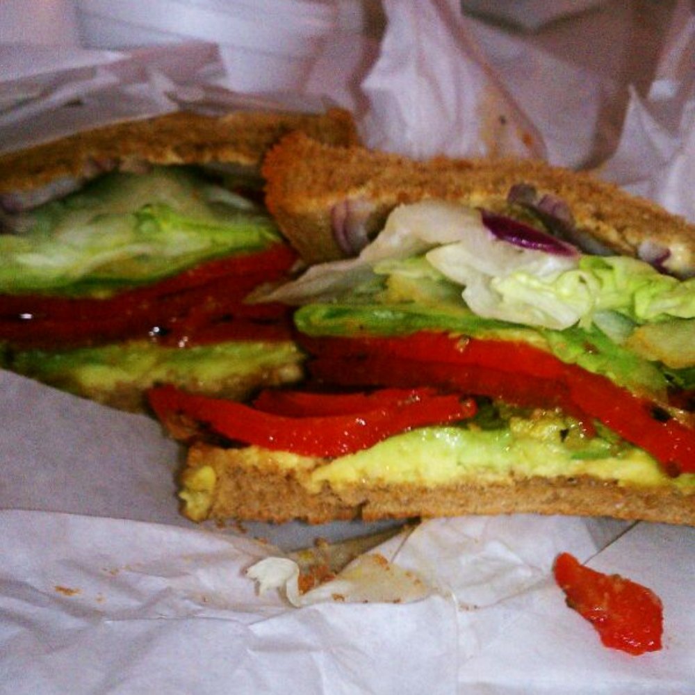 Johnny's Burger - Roasted red pepper & avocado sandwich - Burgers Near Me - Riverside, California Johnny's Burger - Roasted red pepper & avocado sandwich - Burgers Near Me - Riverside, California