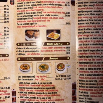 Mi Tierra Latina - Menu - Colombian Near Me - Tampa, Florida Mi Tierra Latina - Menu - Colombian Near Me - Tampa, Florida