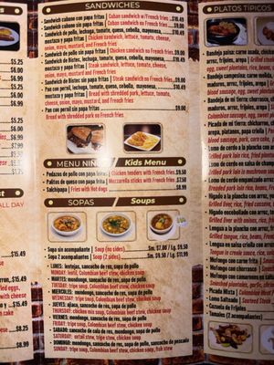 Menu photo 1 Mi Tierra Latina Tampa, FL Menu photo 1 Mi Tierra Latina Tampa, FL