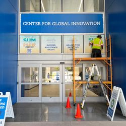 Pennington Designs - Custom perforated window vinyl
