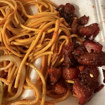 Sun's kitchen - All the pork you see on this picture was just fat nothing contained actual meat. - Chinese Near Me - Jurupa Valley, California Sun's kitchen - All the pork you see on this picture was just fat nothing contained actual meat. - Chinese Near Me - Jurupa Valley, California