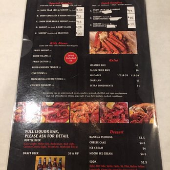 Wild Crab - Menu front and back - Seafood Near Me - Columbia, South Carolina Wild Crab - Menu front and back - Seafood Near Me - Columbia, South Carolina
