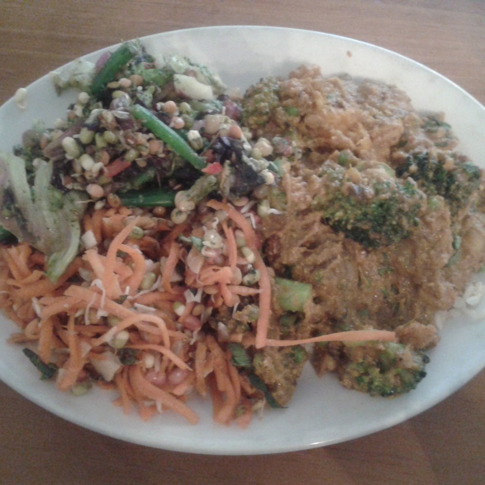 Cornucopia - Korma- sweet potato,  mushrooms broccoli and lentils with 2 yummy salads - Vegan Near Me - Dublin, D