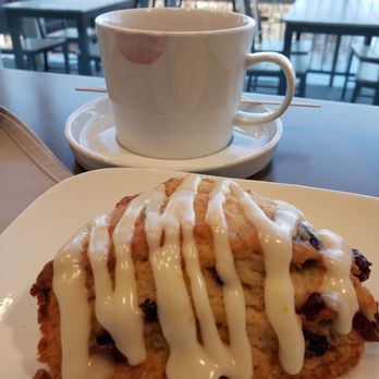 The Kitchen - Orange cranberry scone at coffee seated by the water - Breakfast & Brunch Near Me - Port Huron, Michigan The Kitchen - Orange cranberry scone at coffee seated by the water - Breakfast & Brunch Near Me - Port Huron, Michigan