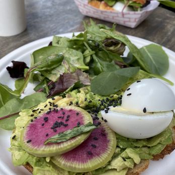 Farm : Table - Pretty but the egg is way way over done you can see the green rim on the yolk no bueno :( - Coffee & Tea Near Me - San Francisco, California Farm : Table - Pretty but the egg is way way over done you can see the green rim on the yolk no bueno :( - Coffee & Tea Near Me - San Francisco, California