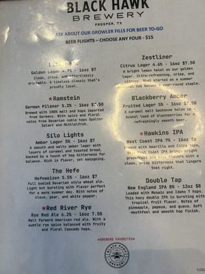 Menu photo 3 Black Hawk Brewery Prosper, TX Menu photo 3 Black Hawk Brewery Prosper, TX