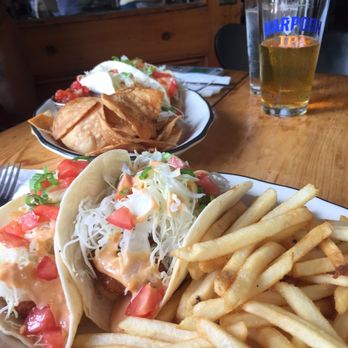 Square Peg - Bang bang tacos! Best shrimp tacos I've ever had! - American Near Me - Warren, Rhode Island