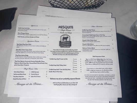 Menu photo 6 Mesquite Chop House Memphis, TN Menu photo 6 Mesquite Chop House Memphis, TN