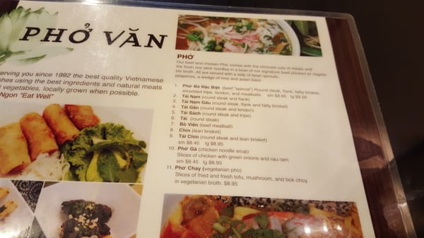 Menu photo 7 Pho Van Beaverton Beaverton, OR
