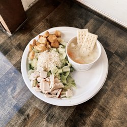 Kierston's Coffeestop - Chicken Caesar Salad & Chicken Noodle Soup